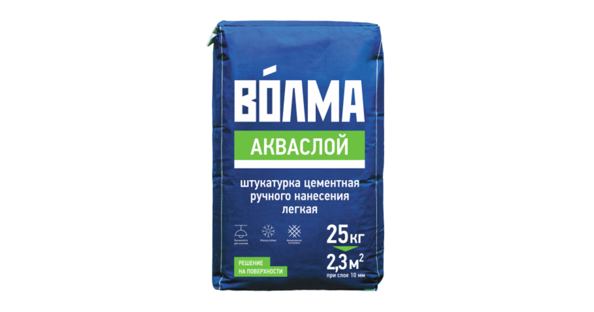 Волма-Аквапласт, 25 кг. Штукатурка цементная Базовая ЕК тт30 Basic 25 кг. Штукатурка Волма Аквастарт.