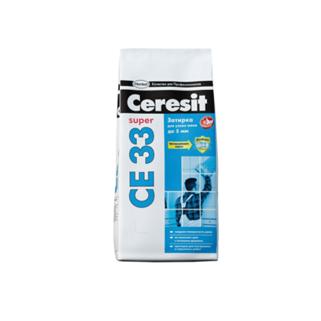 Затирка Ceresit CE 33 Super светло-коричневый 2 кг