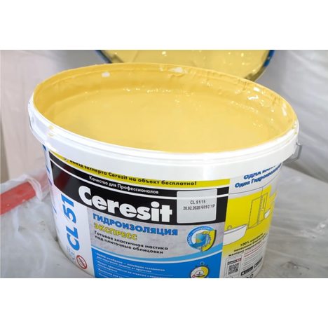 Ceresit CL 51 эластичная гидроизоляционная мастика 15 кг