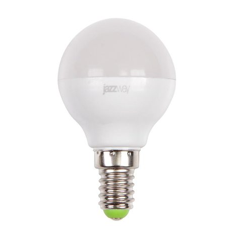 Лампа светодиодная PLED-SP 9Вт G45 шар 5000К холод. бел. E14 820лм 230В JazzWay 2859600A
