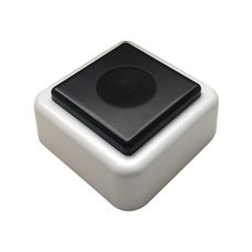 Кнопка звонка (выключатель для бытовых электрических звонков) Тритон ВЗ1-01 черн.