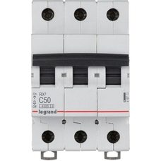 Выключатель автоматический модульный 3п C 50А 4.5кА RX3 Leg 419713