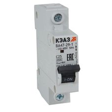 Выключатель автоматический модульный ВА47-29-1C50-УХЛ3 (4.5кА) КЭАЗ 318205