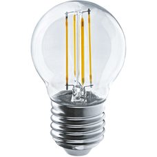 Лампа светодиодная филаментная 80 881 OLL-F-G45-08-230-4K-E27 8Вт шар прозрачная 4000К нейтр. бел. E27 800лм 220-240В ОНЛАЙТ 80881