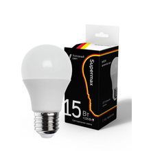 Лампа светодиодная Supermax стандарт А60 15Вт цоколь E27 230В цветность 6400К КОСМОС Sup_LED15wA60E2764
