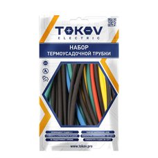Набор термоусадочной трубки 7 цветов по 3шт (100мм) размер 10/5 TOKOV ELECTRIC TKE-THK-10-0.1-7С